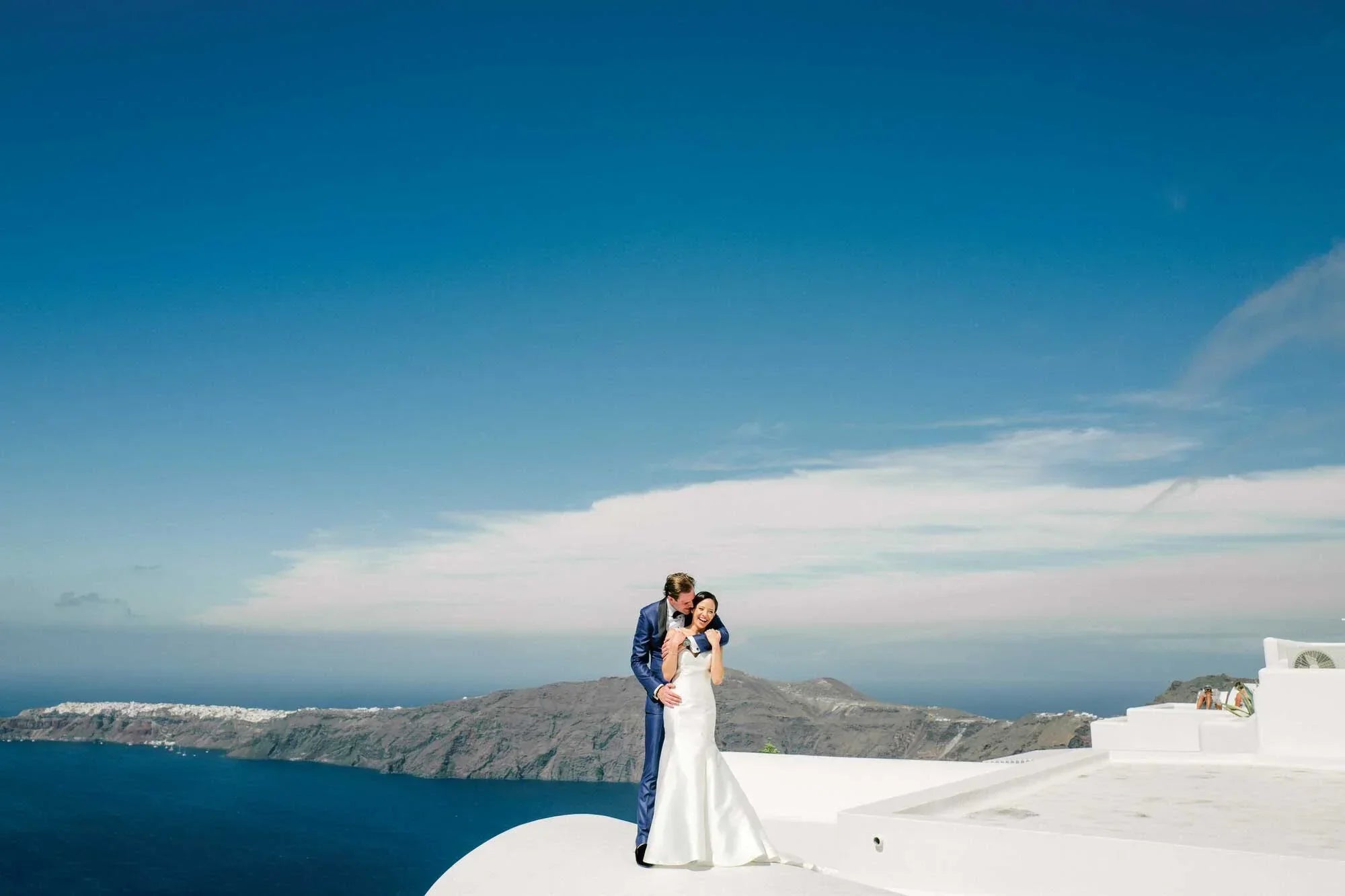 Leah & Jason - A Santorini Dream Wedding at Aenaon Villas, Greece