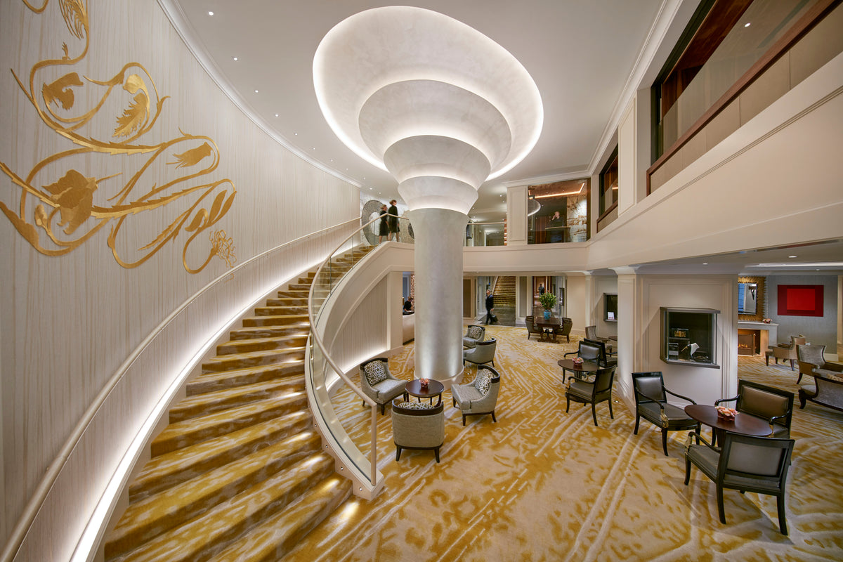 The lobby at Mandarin Oriental, Munich